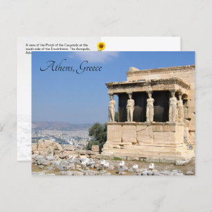 Porch of the Caryatids, Athens, Greece - postcard
