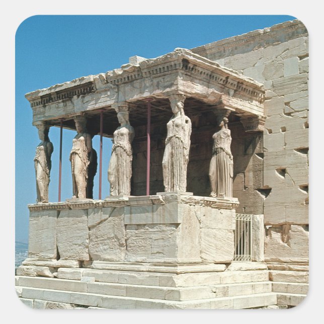Porch of the Maidens, Erechtheion, c.421-405 BC Square Sticker (Front)