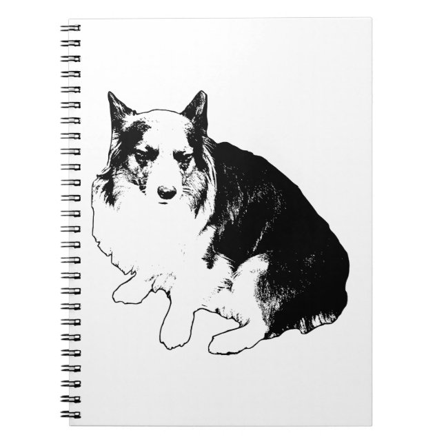 Porch Sketch Corgi Notebook (Front)
