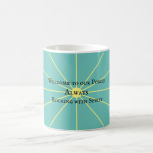 Porch Spirit Variation Teal Coffee Mug