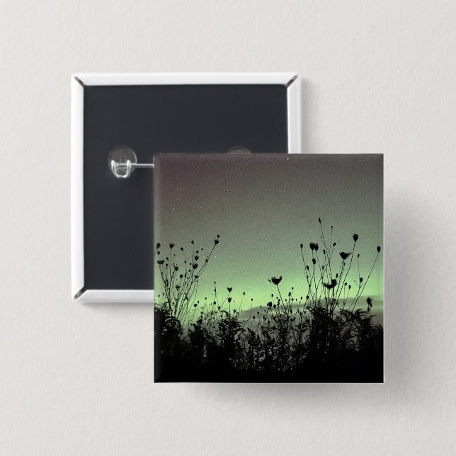 Porch View / Weeds / 15 Cm Square Badge (Front & Back)