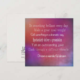 PORCH WISDOM 5.25 x 5.25 card