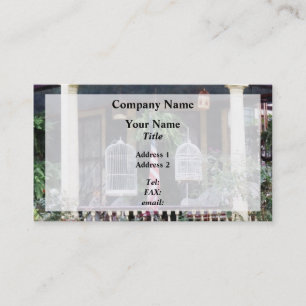Porch With Bird Cages Business Card