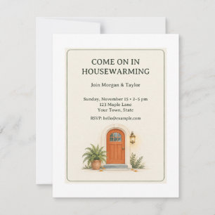 Porchlight Housewarming Open House Invitation