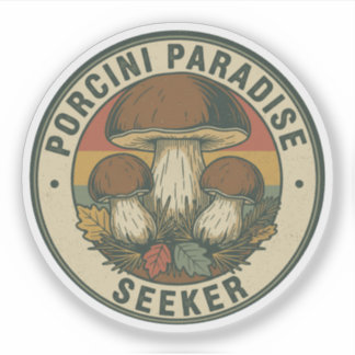 Porcini Paradise Seeker Mushroom Hunter