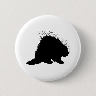 Porcupine 6 Cm Round Badge