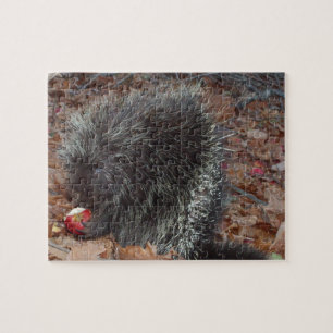 Porcupine and Apple Jigsaw Puzzle