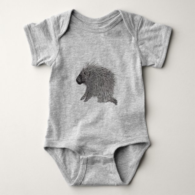 Porcupine Baby Bodysuit (Front)