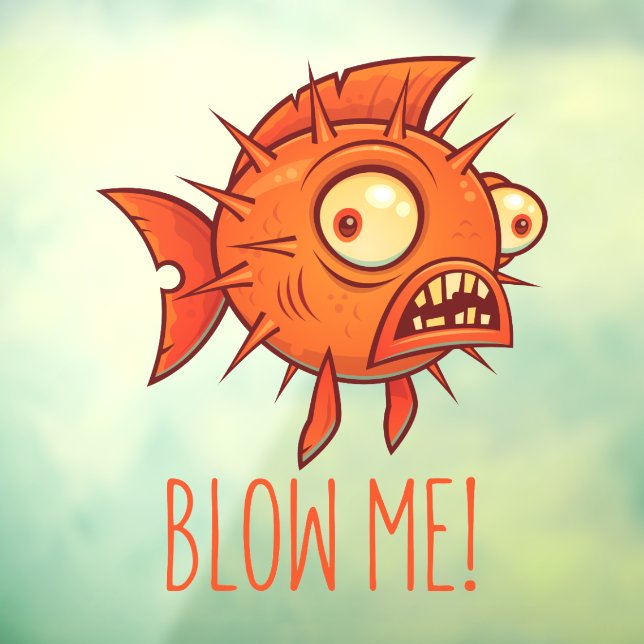 Porcupine Blowfish Cartoon - Blow Me (Sheet 3)