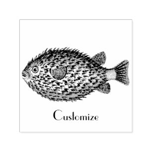 Porcupine blowfish Thunder_Cove Self-inking Stamp