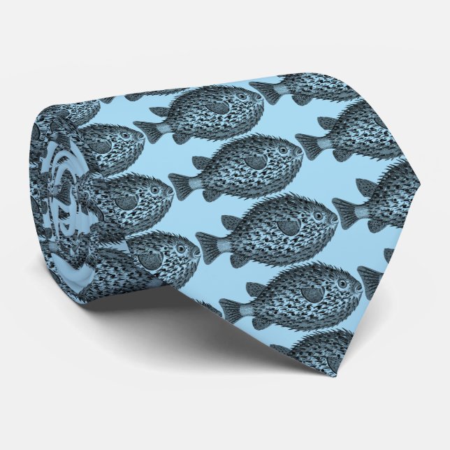 Porcupine blowfish Thunder_Cove  Tie (Rolled)