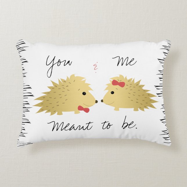Porcupine Couple Pillow (Front)