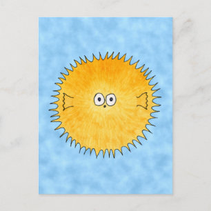 Porcupine Fish. Postcard