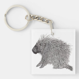 Porcupine Key Ring