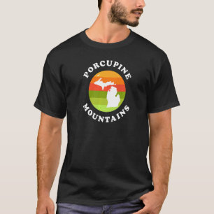 Porcupine Mountains Michigan Outdoors Sunrise MI V T-Shirt