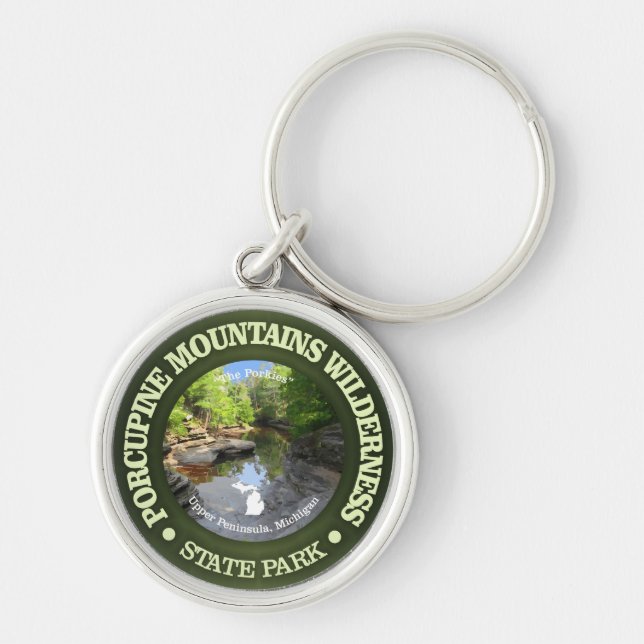 Porcupine Mountains Wilderness SP Key Ring (Front)