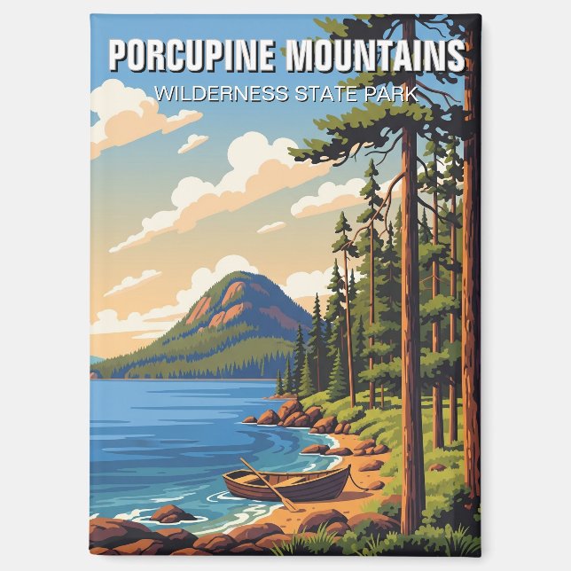 Porcupine Mountains Wilderness State Park Magnet (Front)