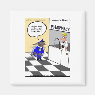 Porcupine Police Funny Gifts Tees & Collectibles Magnet