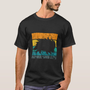 Porcupine Quill Pig Retro Vintage Quill Lover Natu T-Shirt