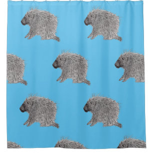 Porcupine Shower Curtain