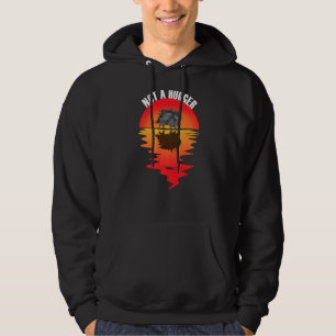 Porcupine Vintage Sunset Spine Not A Hugger Animal Hoodie