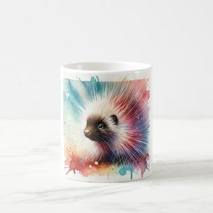 Porcupine Watercolor 180724AREF142 - Watercolor Coffee Mug