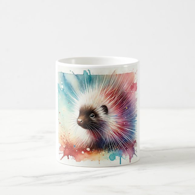 Porcupine Watercolor 180724AREF142 - Watercolor Coffee Mug (Center)
