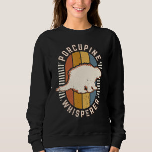 Porcupine Whisperer Vintage Classic Retro Animal L Sweatshirt