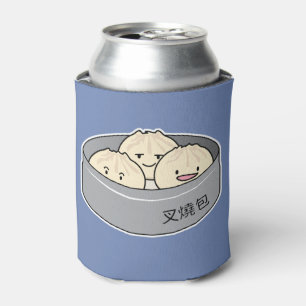 Pork Bun dim sum Chinese breakfast steamed bbq bun Can Cooler