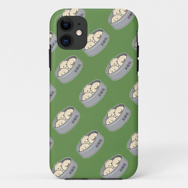 Pork Bun dim sum Chinese breakfast steamed bbq bun Case-Mate iPhone Case (Back)