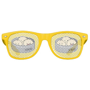 Pork Bun dim sum Chinese breakfast steamed bbq bun Retro Sunglasses