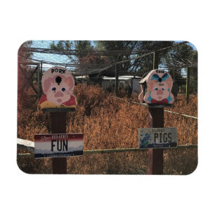 Pork Chop, Fun Pigs, Idaho Funny Signs Magnet