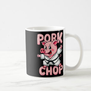 Pork Chop Funny Karate Pig Martial Coffee Mug