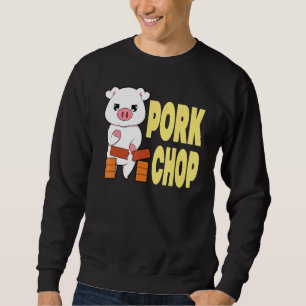 Pork Chop Martial Arts Karate Chop Sweatshirt