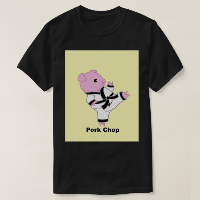 Pork Chop Version 2 Graphic T-Shirt (Design Front)