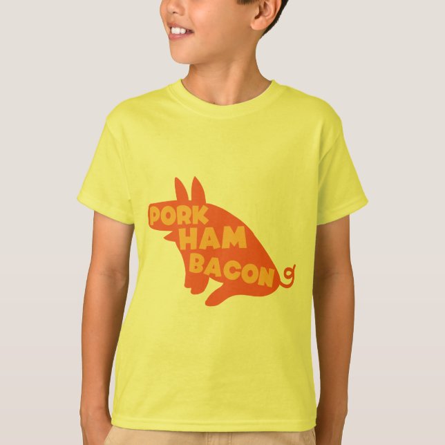 pork ham bacon T-Shirt (Front)