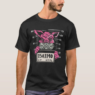 Pork Mugshot Farmer Farming Animal Pig T-Shirt