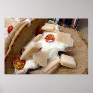 Pork pita sandwich poster