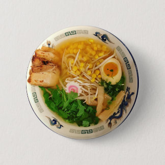 Pork Ramen Noodle Soup 6 Cm Round Badge