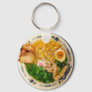 Pork Ramen Noodle Soup Key Ring