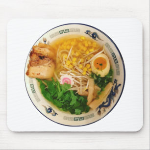 Pork Ramen Noodle Soup Mouse Pad