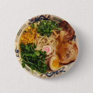 Pork Ramen Noodles 6 Cm Round Badge