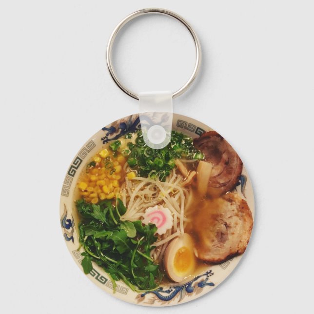 Pork Ramen Noodles Key Ring (Front)