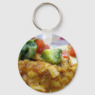 Pork tostada key ring
