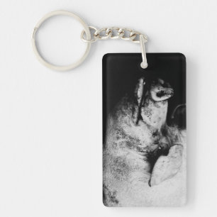 porker portrait key ring