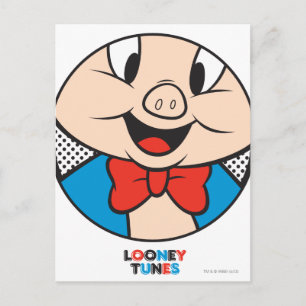 Porky Dotty Icon Postcard