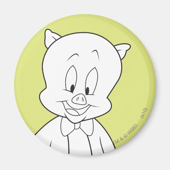 Porky Hello Friend Magnet (Front)