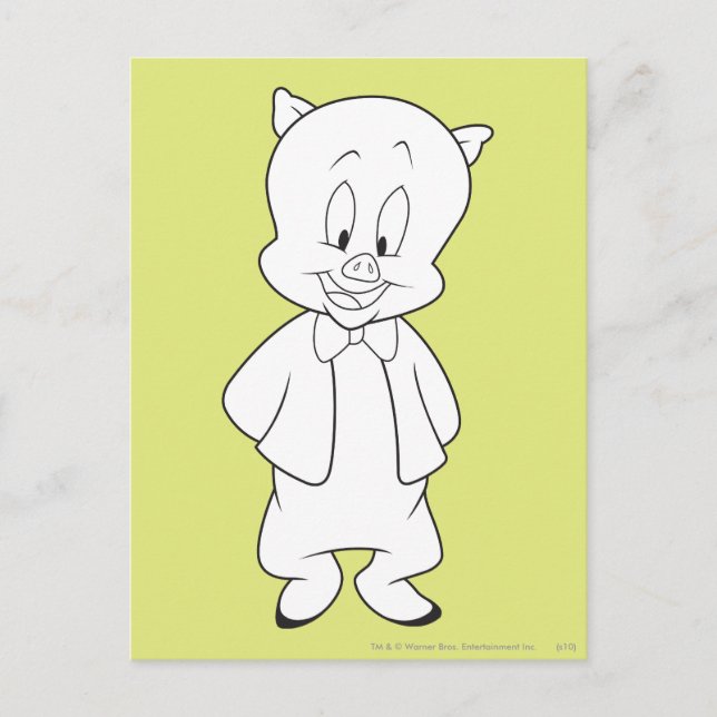 Porky Hello Friend Postcard (Front)