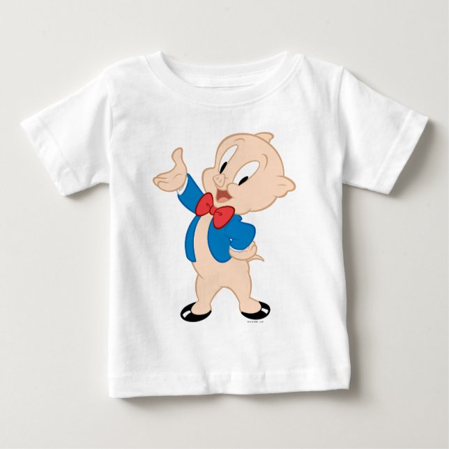 Porky Pig | Classic Pose Baby T-Shirt (Front)