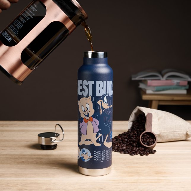 Porky Pig & DAFFY DUCK™ Best Buds Water Bottle (Coffee)